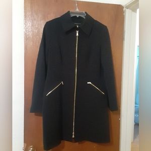 Black zip up coat by Preston & York